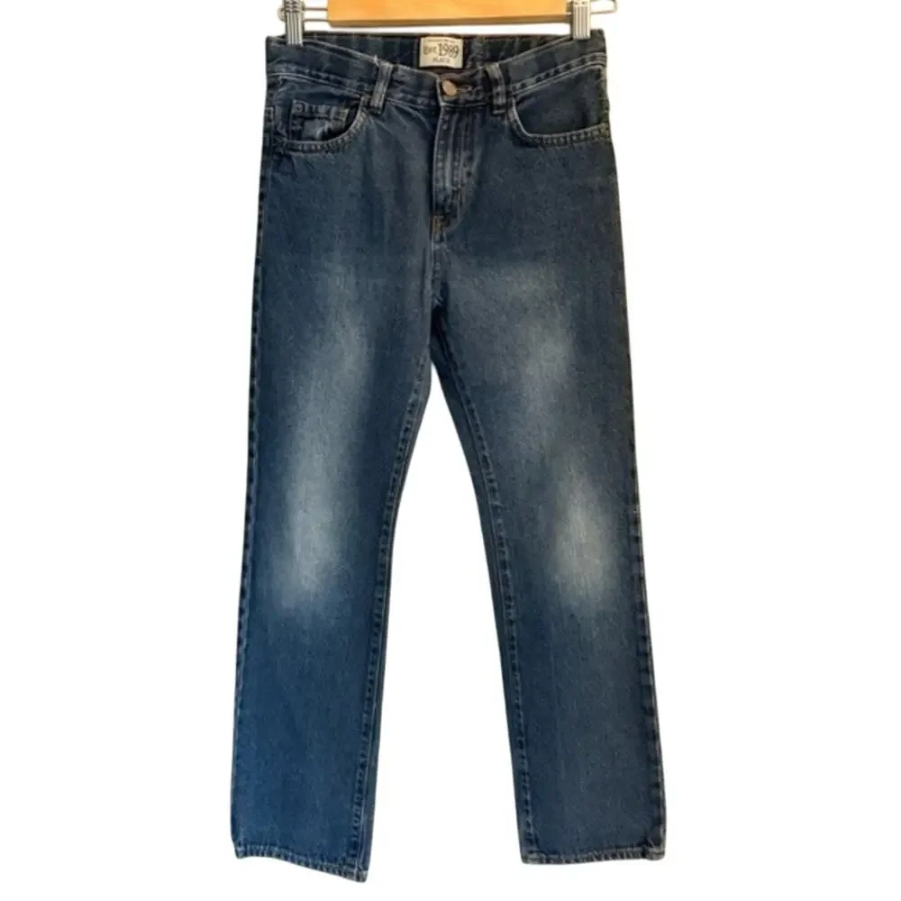 The Children’s Place Straight Blue Denim Jeans Boys 12 Adjustable Waist Blue